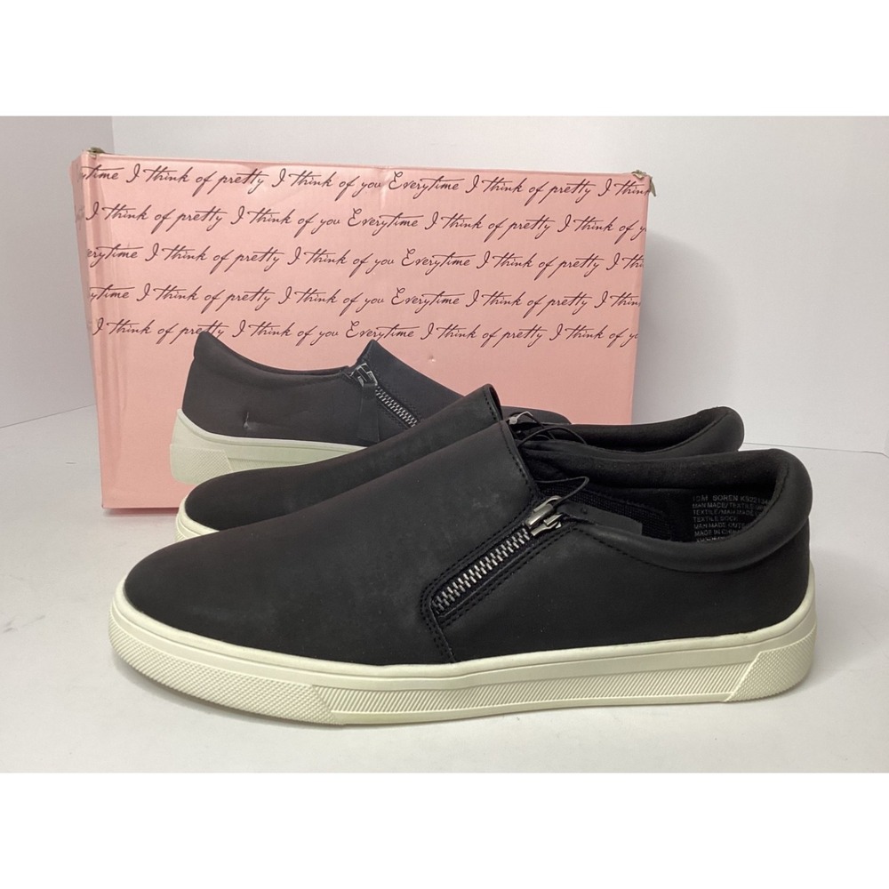 Kensie Soren Women's Flexible Size Zip Sneaker Size 10 Black NIB - Picture 6 of 6